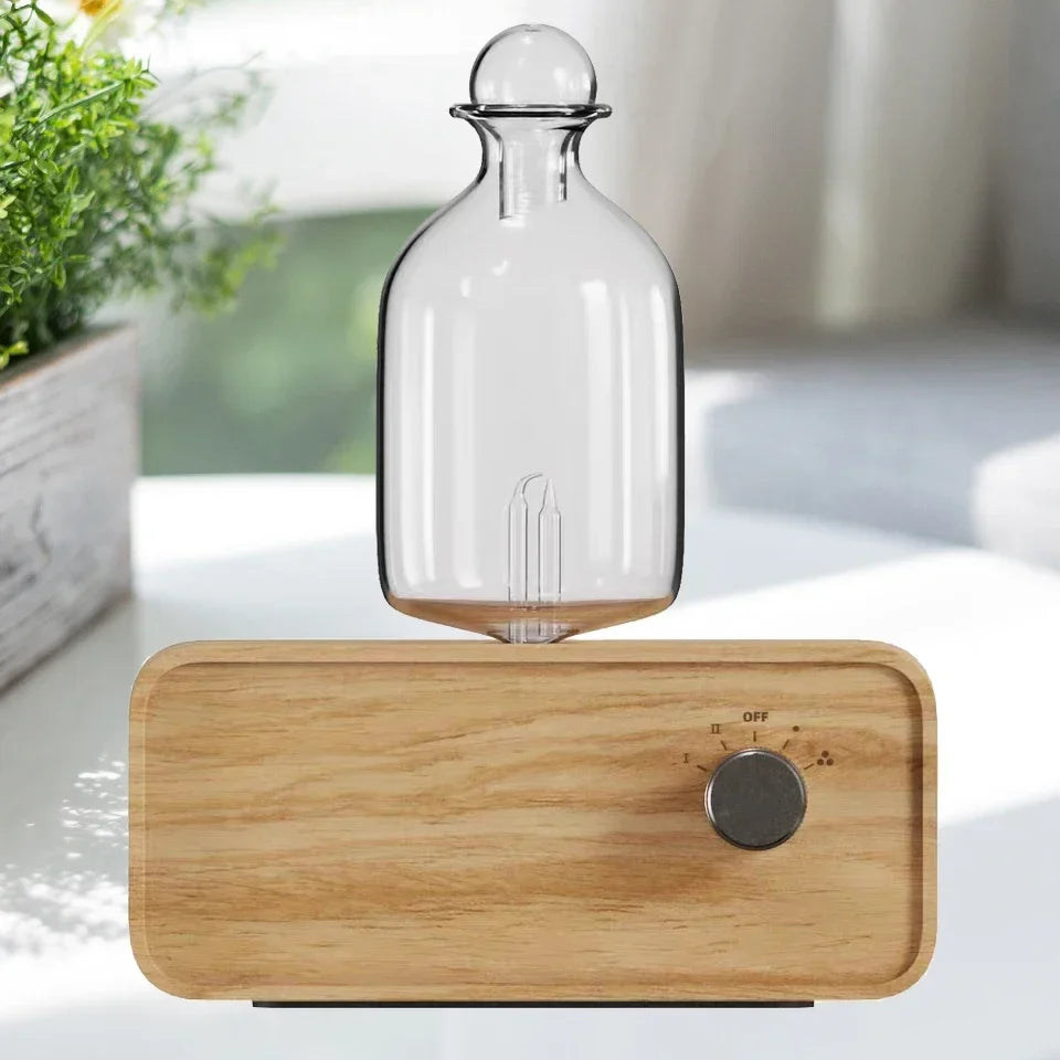 Glass essential oil diffuser with professional nebulizer