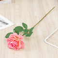 Realistic artificial rose branch for decoration and photography - Dark Pink