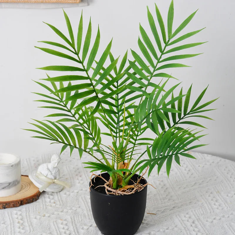 Small artificial palm plastic plants for interior and exterior decoration - view 2