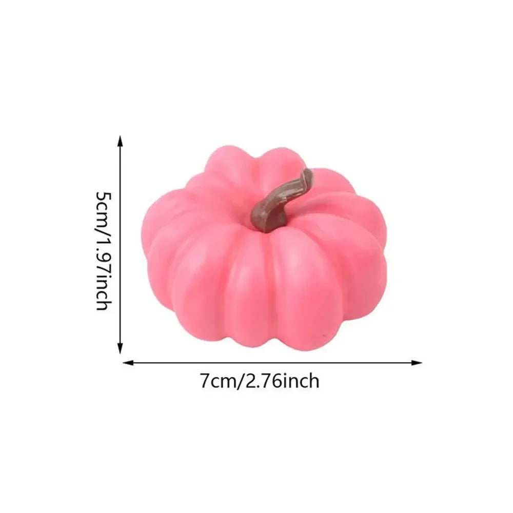 Decorative foam pumpkins for Halloween and autumn decorations - Dark Pink