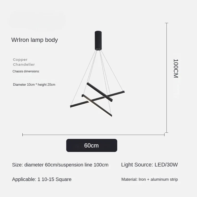 Modern Design Single LED Ceiling Light, Penthouse Lobby Duplex Corridor Hotel Lobby Living Room Ceiling Decoration Chandelier - 3-head / White no remote