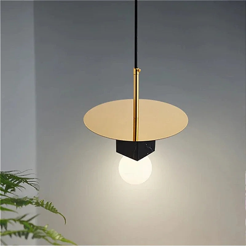Nordic marble chandelier design minimalist creative for modern decoration
