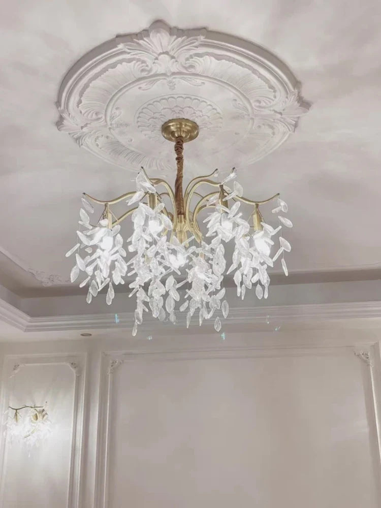 French retro crystal chandelier American style for romantic atmosphere - view 4