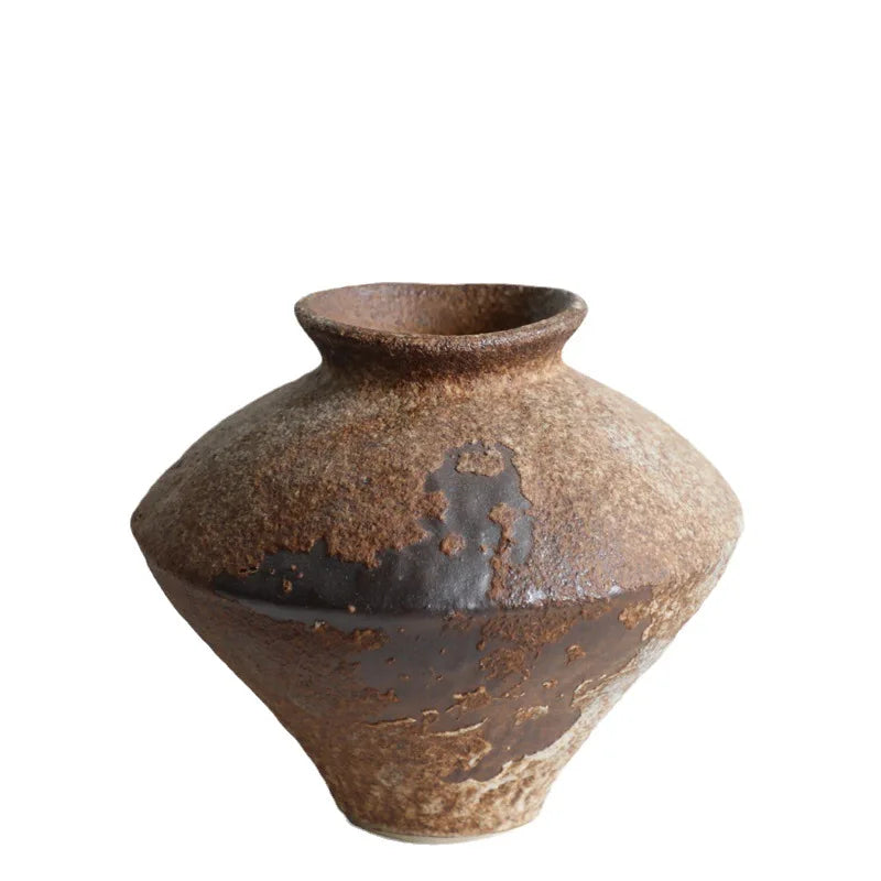 Retro And Nostalgic Handmade Ceramic Vases, Homestay Hotels, Zen Inspired Flower Arrangements, New Chinese Style Decorations - view 3
