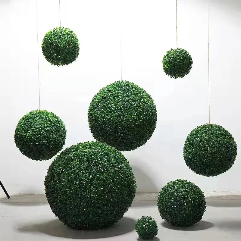 Artificial decorative turf ball for outdoor and garden - view 2