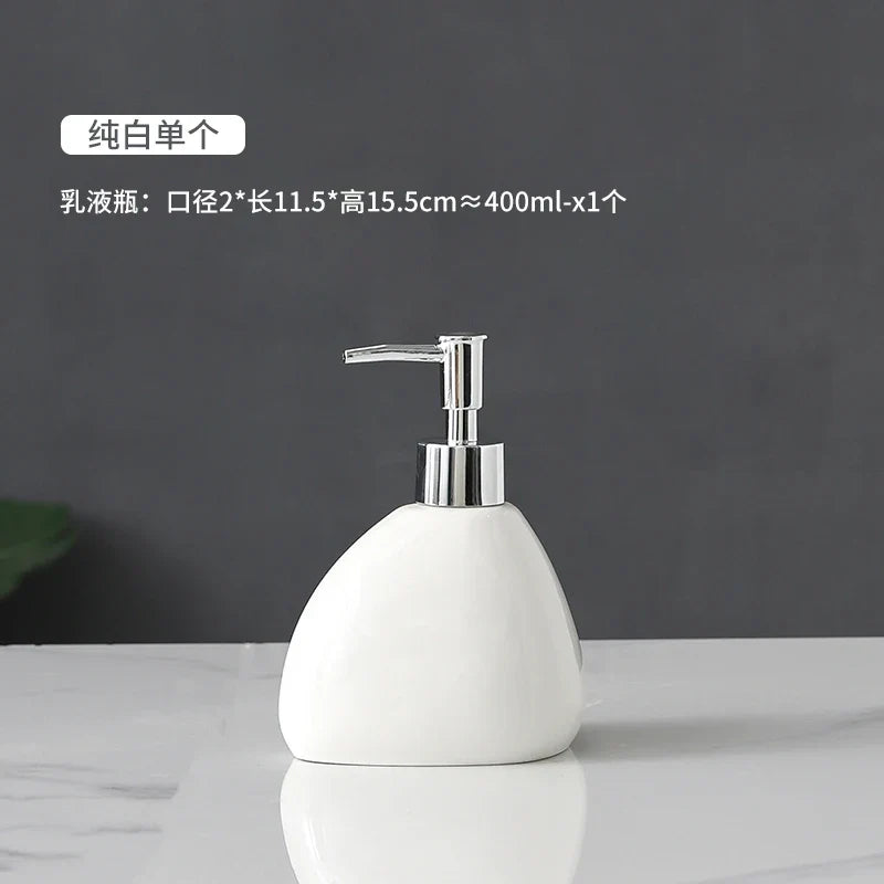Ceramic bathroom accessories for interior decoration - White Dispenser