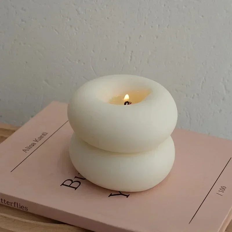 WHISKER | Donut Candles Vanilla Candle, Scented Candles, Aromatherapy Candle, Soy Wax Candle, Candle for Home, Bulk Wholesale - Donut 2 layer