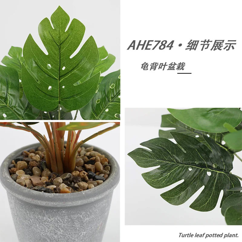 Artificial plants in decorative turtle leaf for home and office - view 4