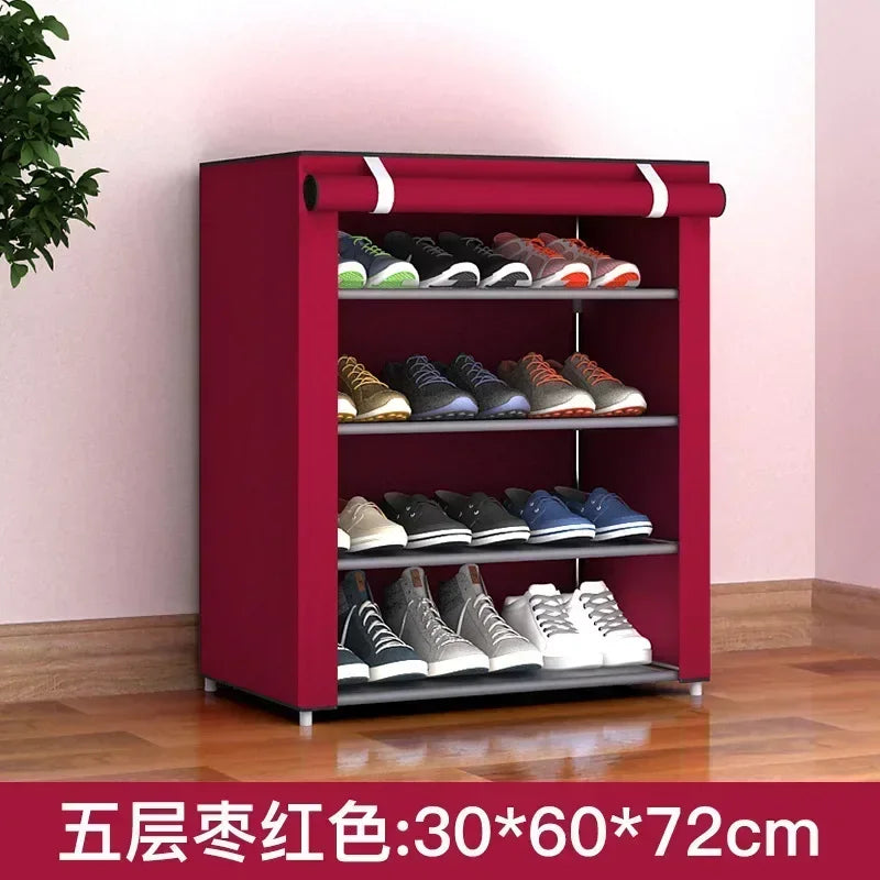 Multilayered shelf with economical and practical dust resistant shoes - F5-A / Shoe Cabinet
