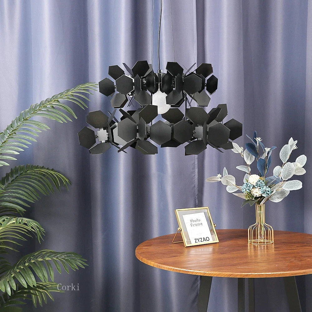 Modern led chandelier in iron for interior decoration - view 3