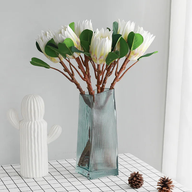 Artificial flowers wedding bouquets in tropical silk decoration