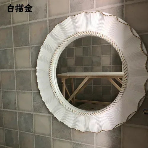 Vintage round decorative mirrors for an elegant Nordic touch - 65 65cm 2