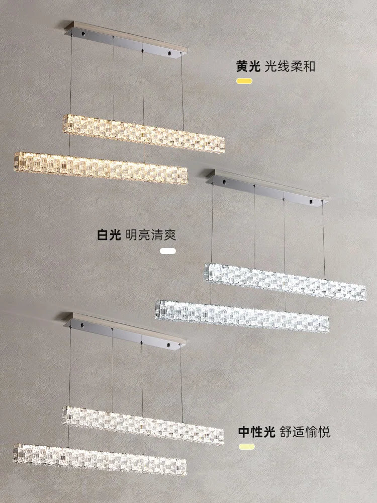Postmodern crystal chandelier for bar and living room - view 6