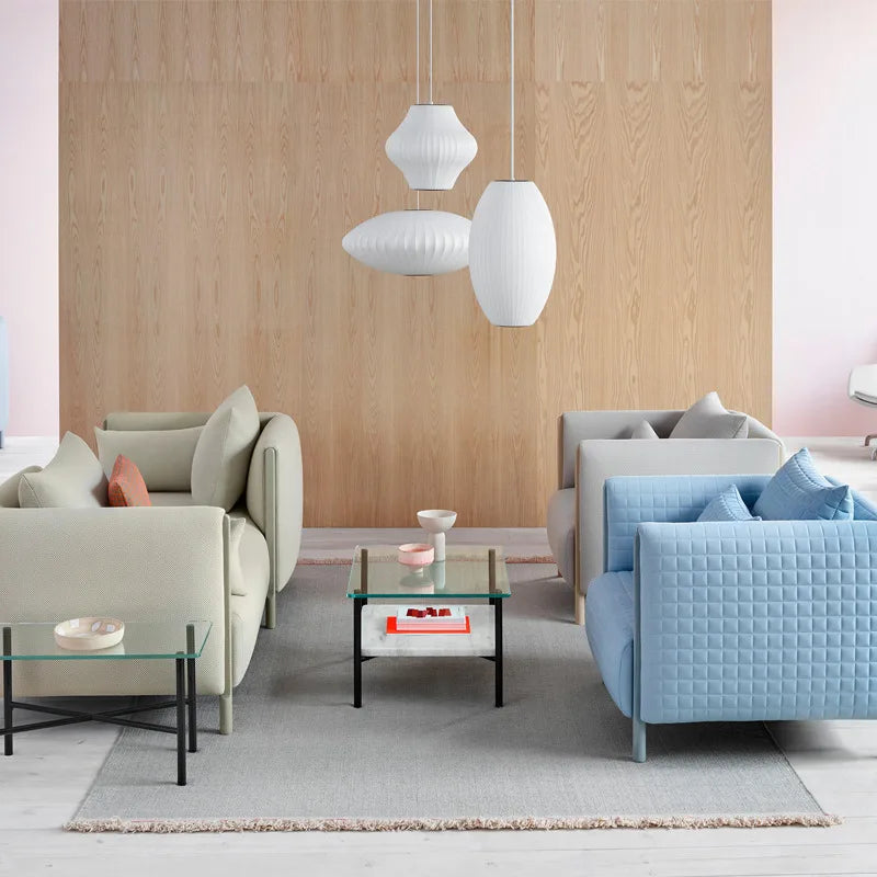 Scandinavian designer silk pendant light for elegant interior - view 5