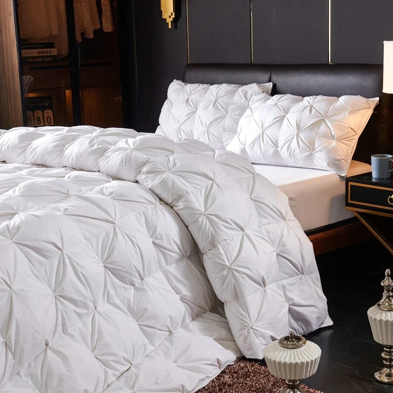 3D Bread White Goose Down Filler Comforter King Queen Size Duvet Insert, 100% Cotton Cover, All Seasons Quilt Thicken Blanket - view 6