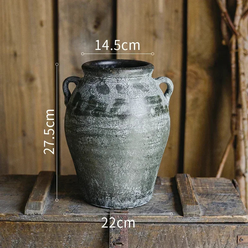 Rustic pottery gardeners for interior and exterior decoration - 57