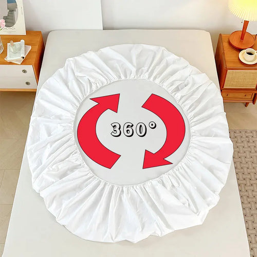 1PC Plain Color Waterproof Mattress Cover,Polyester Material, Thin Breathable,Bedroom，Four Seasons Apply - view 2