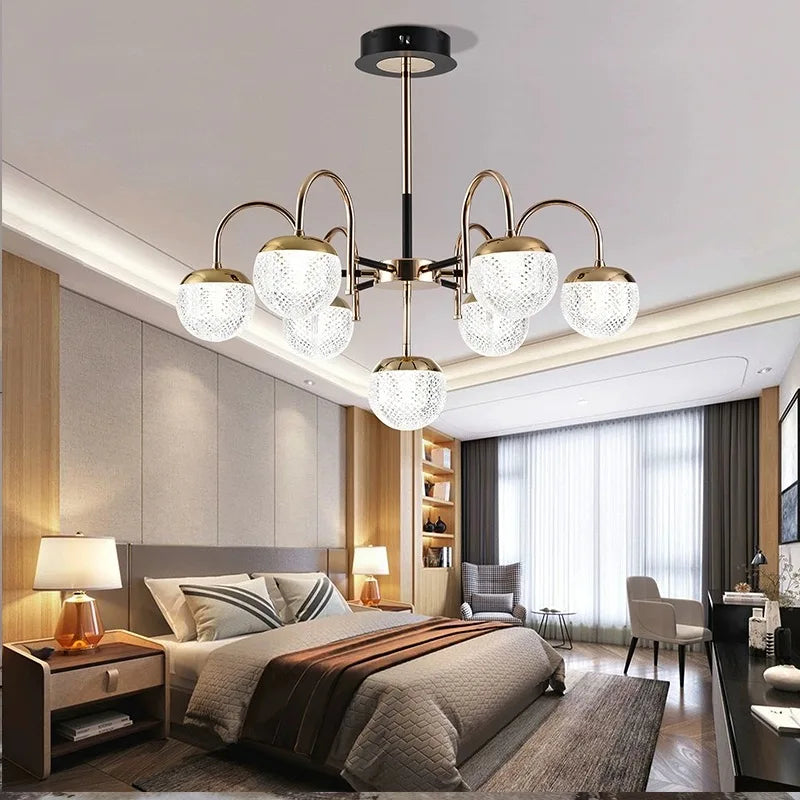 Modern wrought iron chandelier for interior decoration - view 4