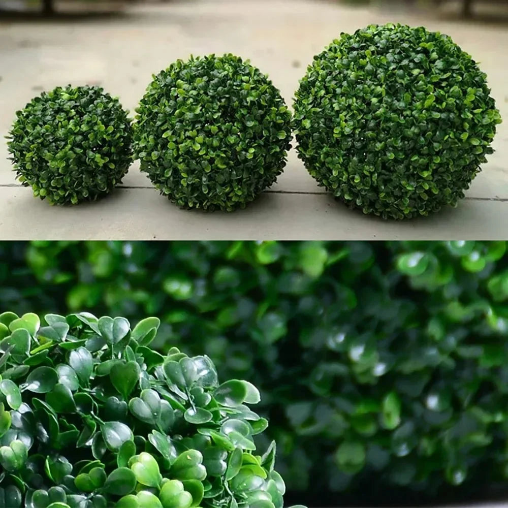 Artificial plant green ball topiary for interior and exterior decoration - view 2