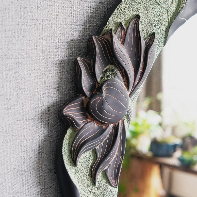 Retro oval decorative mirrors for wall decoration - view 5