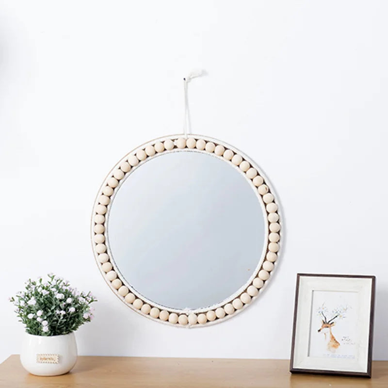 Raffia decorative mirrors for elegant wall decoration - view 2