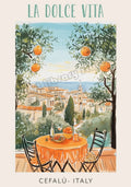 Vintage travel poster in italia with landscapes and gastronomy - 20X30cm Unframed / 11
