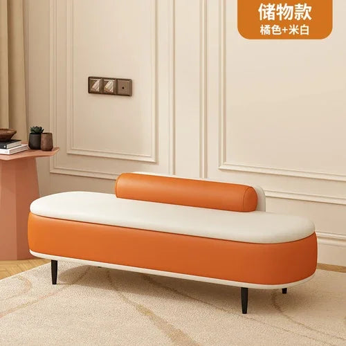 Modern and comfortable shoe bench for indoors - 120x45x42cm style6