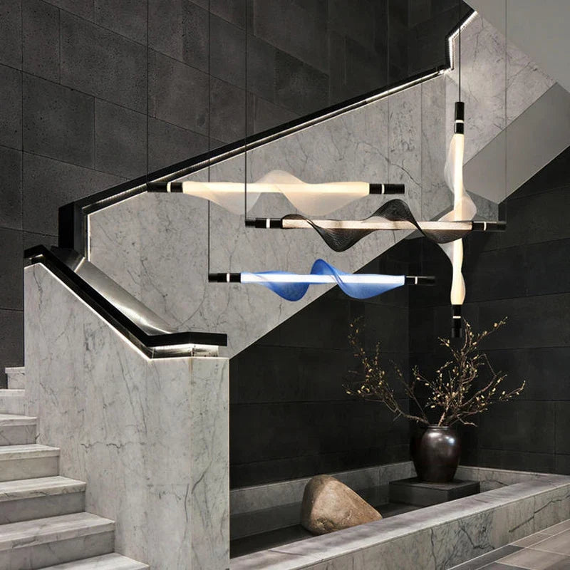 Chandelier design led acrylic trend modern lighting 2024 - view 10