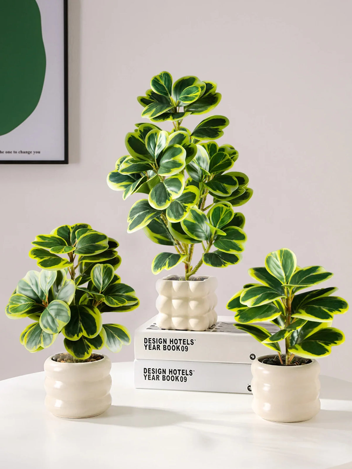 Small artificial plants heart leaves interior and exterior decoration - view 6