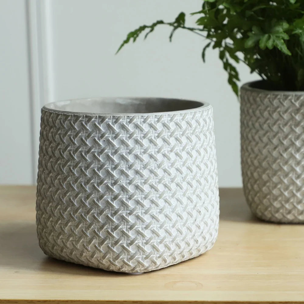 Mold silicone pot flowers concrete pattern vintage large format - view 6