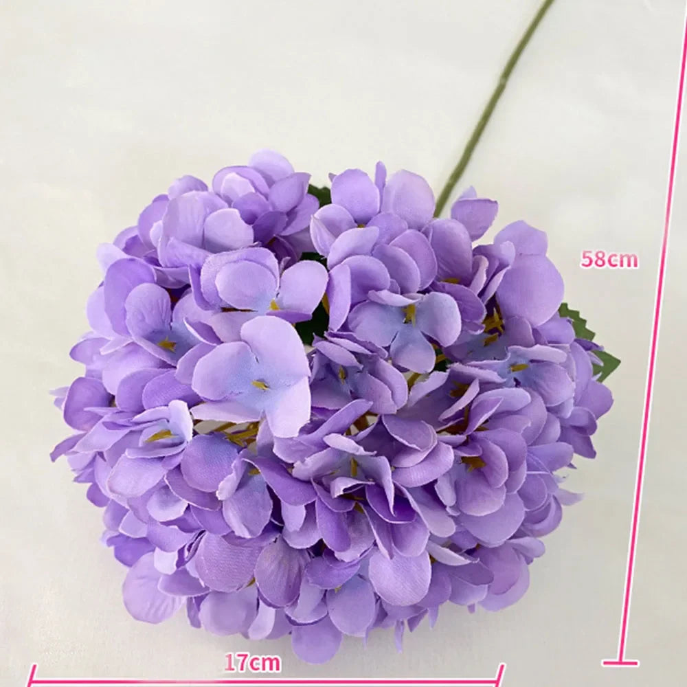Bouquet of artificial silk hortensias for event decoration - view 3