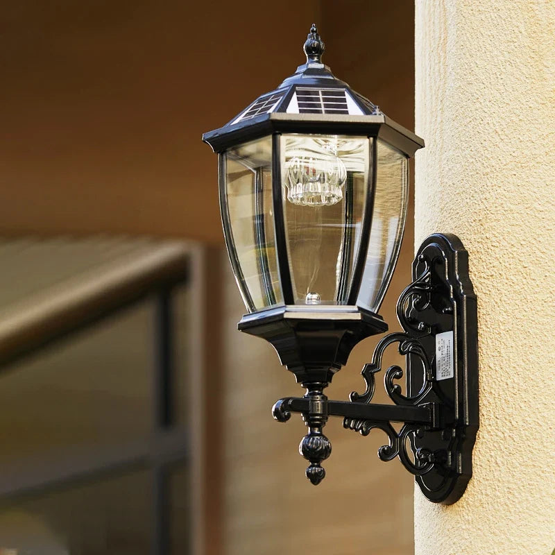 Outdoor solar lamp for garden lighting and walkway - view 2