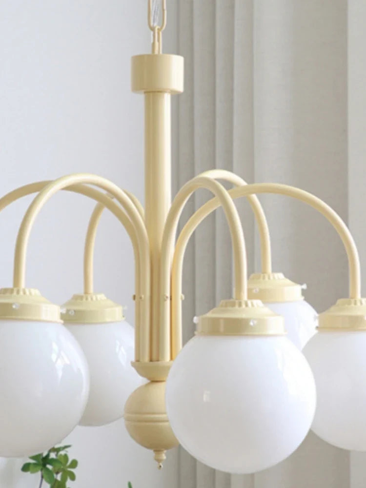 Retro glass chandelier for Nordic interior decoration - view 5