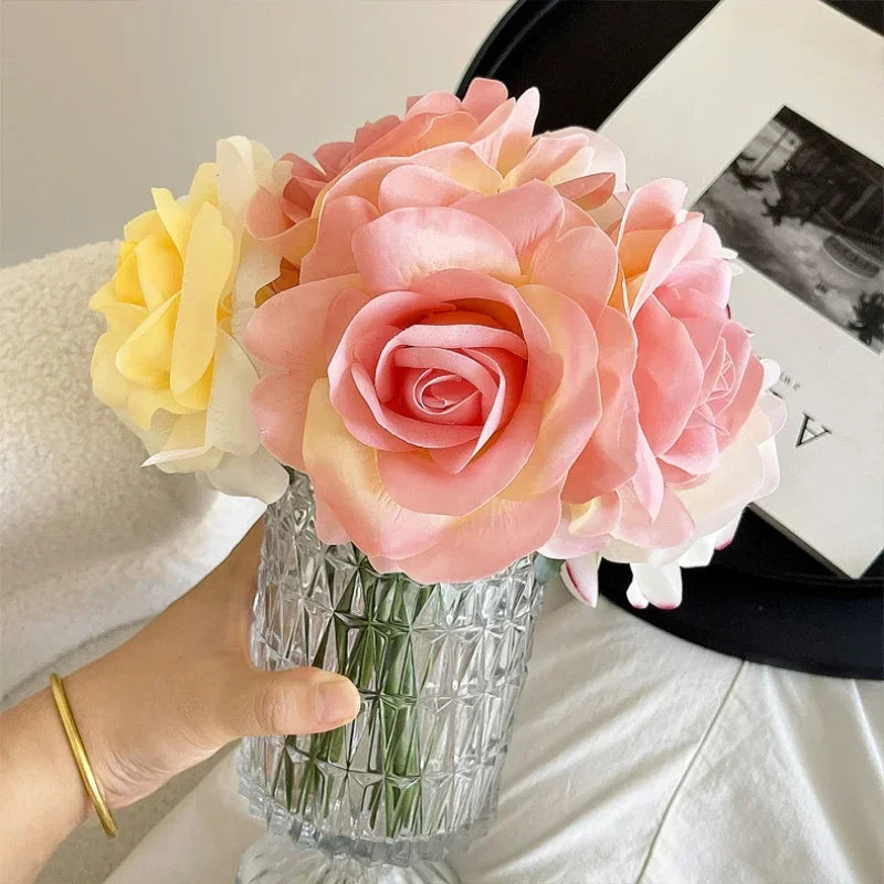 Bouquet of artificial decorative rose wines for garden - view 3