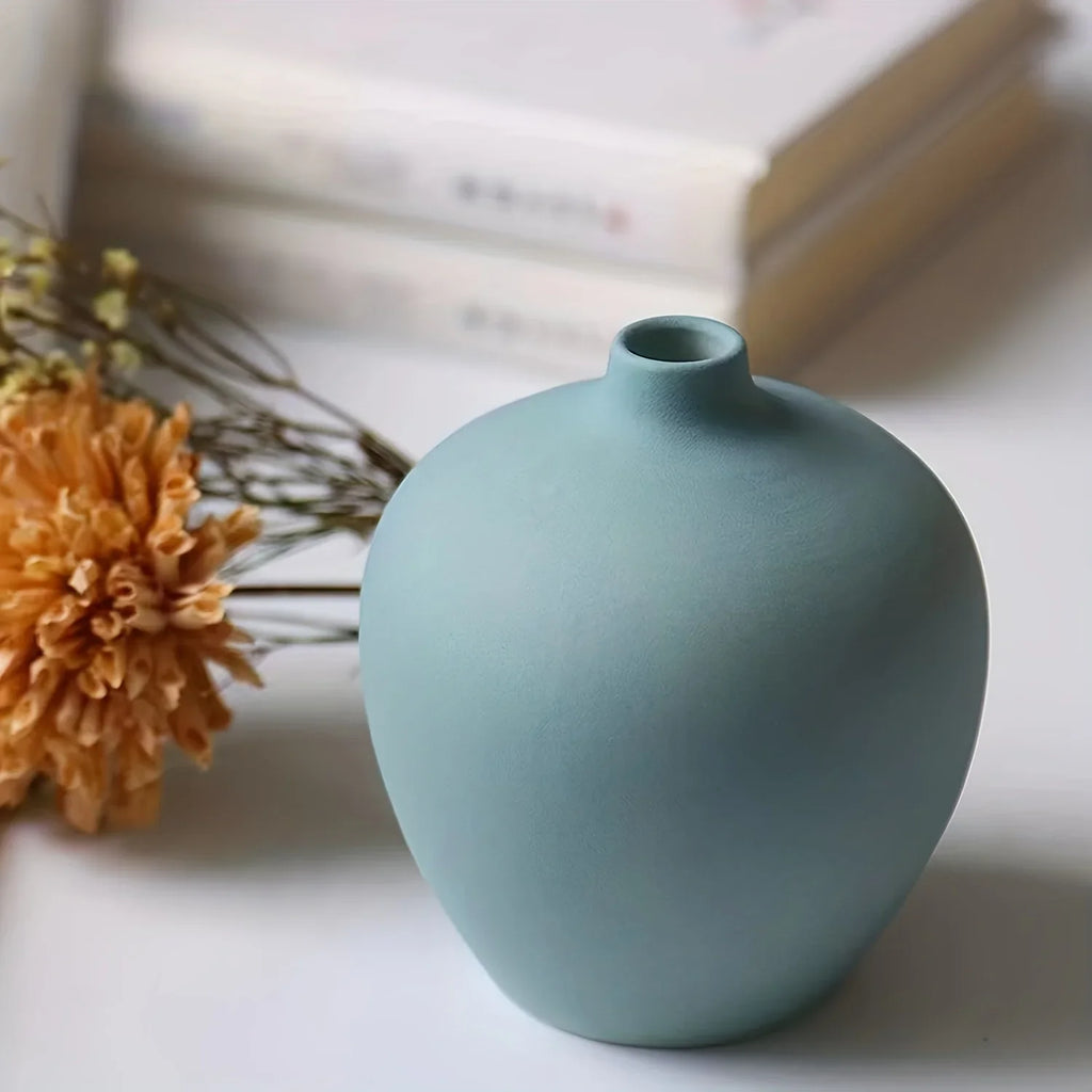 1pc ceramic vase works of art, living room bedroom study cafe and other ornaments, gifts for lovers during festivals. - view 4
