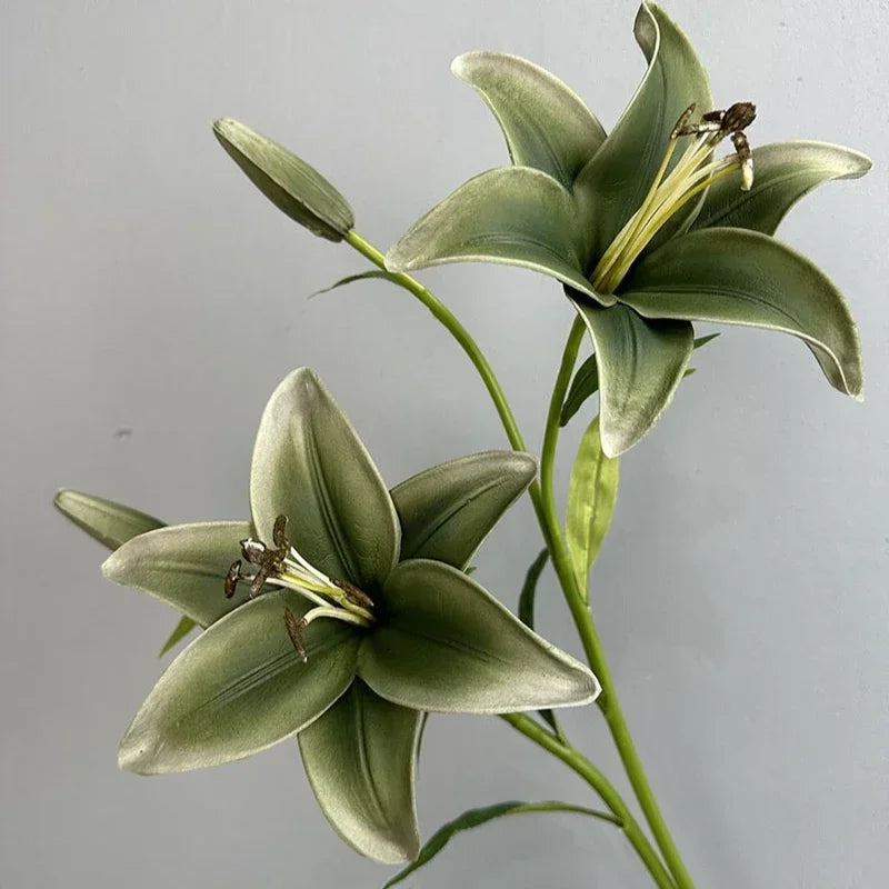 Artificial lys branch floral decoration for interior