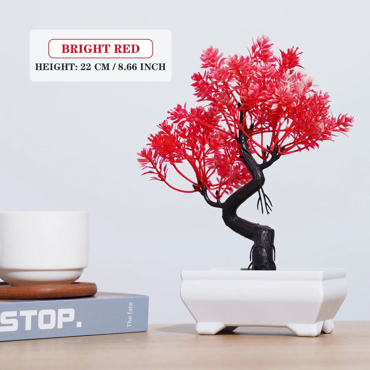 Artificial plants bonsai small tree interior and exterior decoration - PJ29-08 / With Pot
