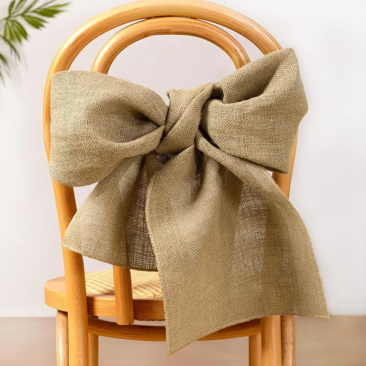 Jute table runner beige style rustic farm - view 5