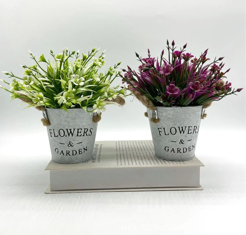 False bonsai pot artificial plant for interior decoration - view 4