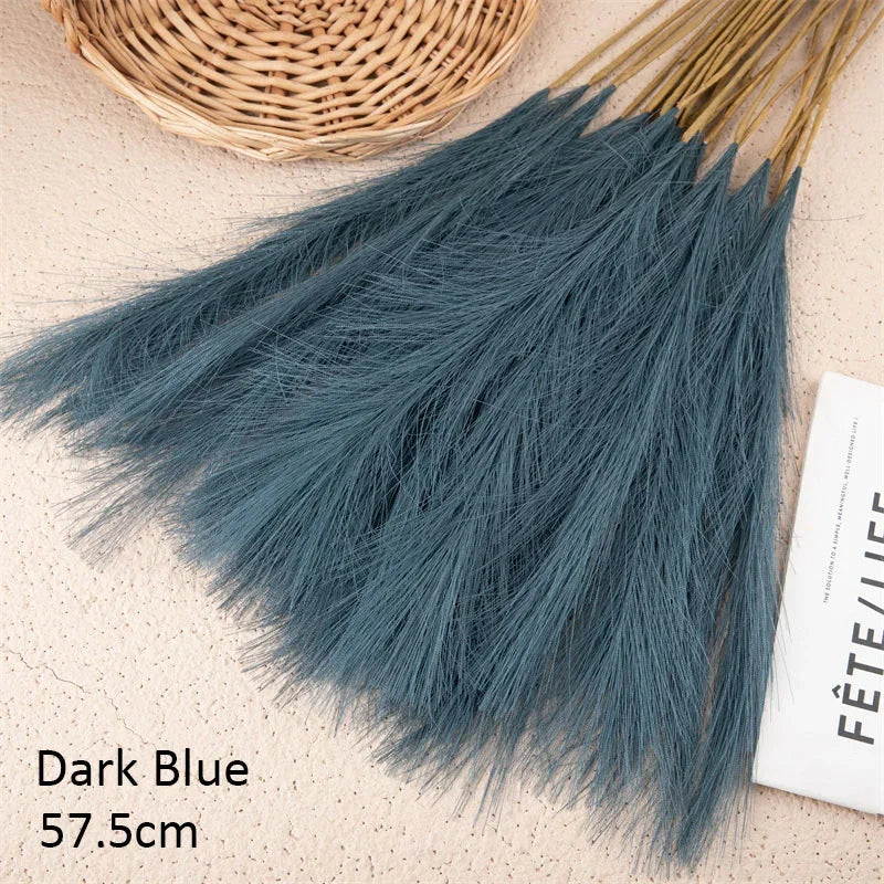 10 artificial flowers for bohemian decoration and wedding - Dark Blue / 10 Pieces