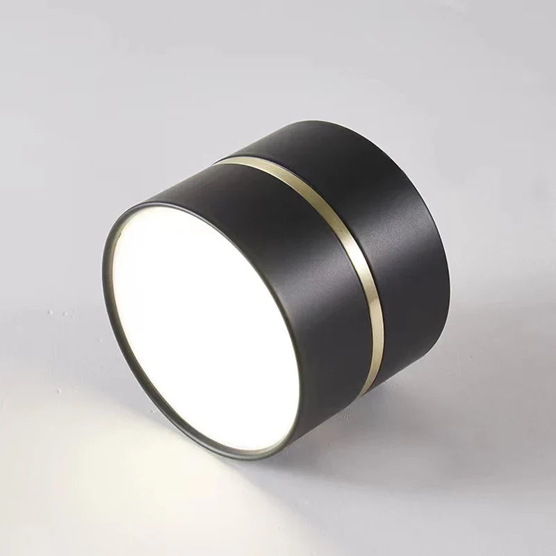 Minimalist led spot for modern and elegant interior - Black / 3000K Warm White / 12W No Dimmable