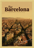 Vintage Travel Poster Wall Art for Tourism, Design 5 - 5 / A4 8,3 x 11,8 pouces