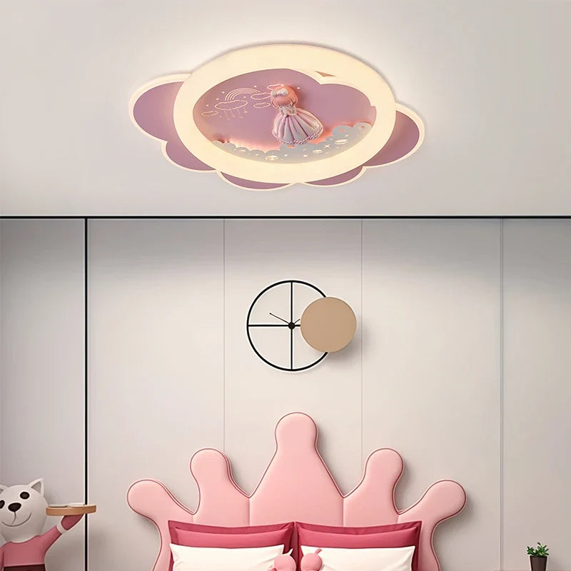 Led creative ceiling lamp for child room eye protection - view 3