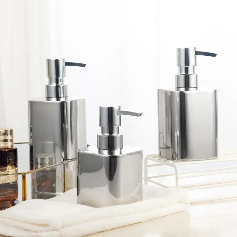 Stainless steel soap dispenser for bathroom - view 3
