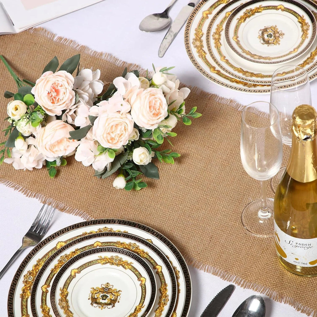 Jute style rustic table runner party house - 30x45cm placemat