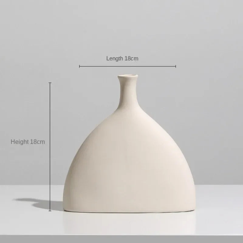 Modern ceramic vase for dried flowers interior decoration - 1