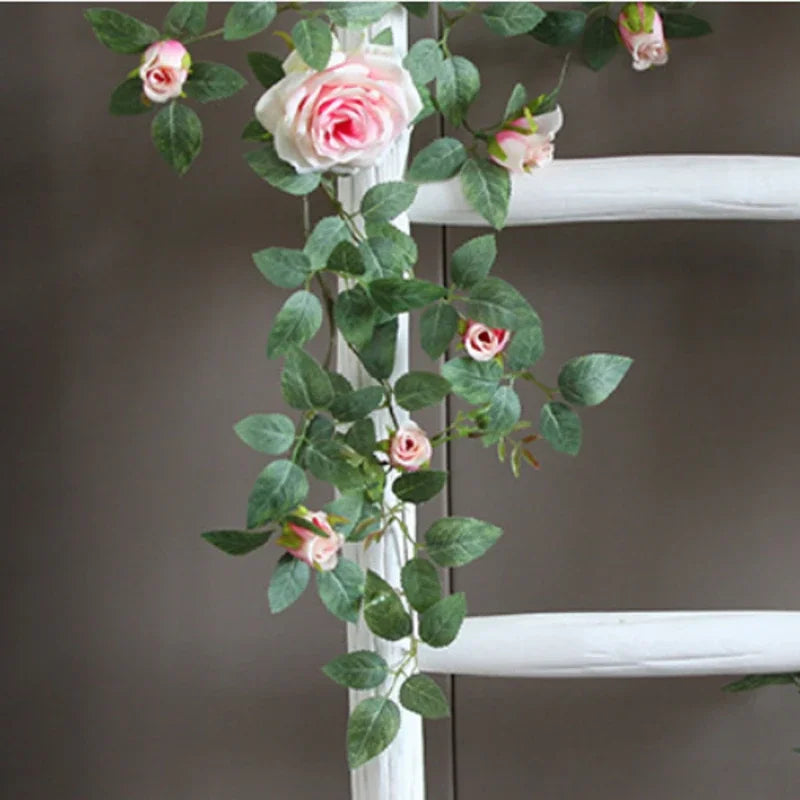 Industrial Artificial Silk Rose Vine for Home Decor - view 2