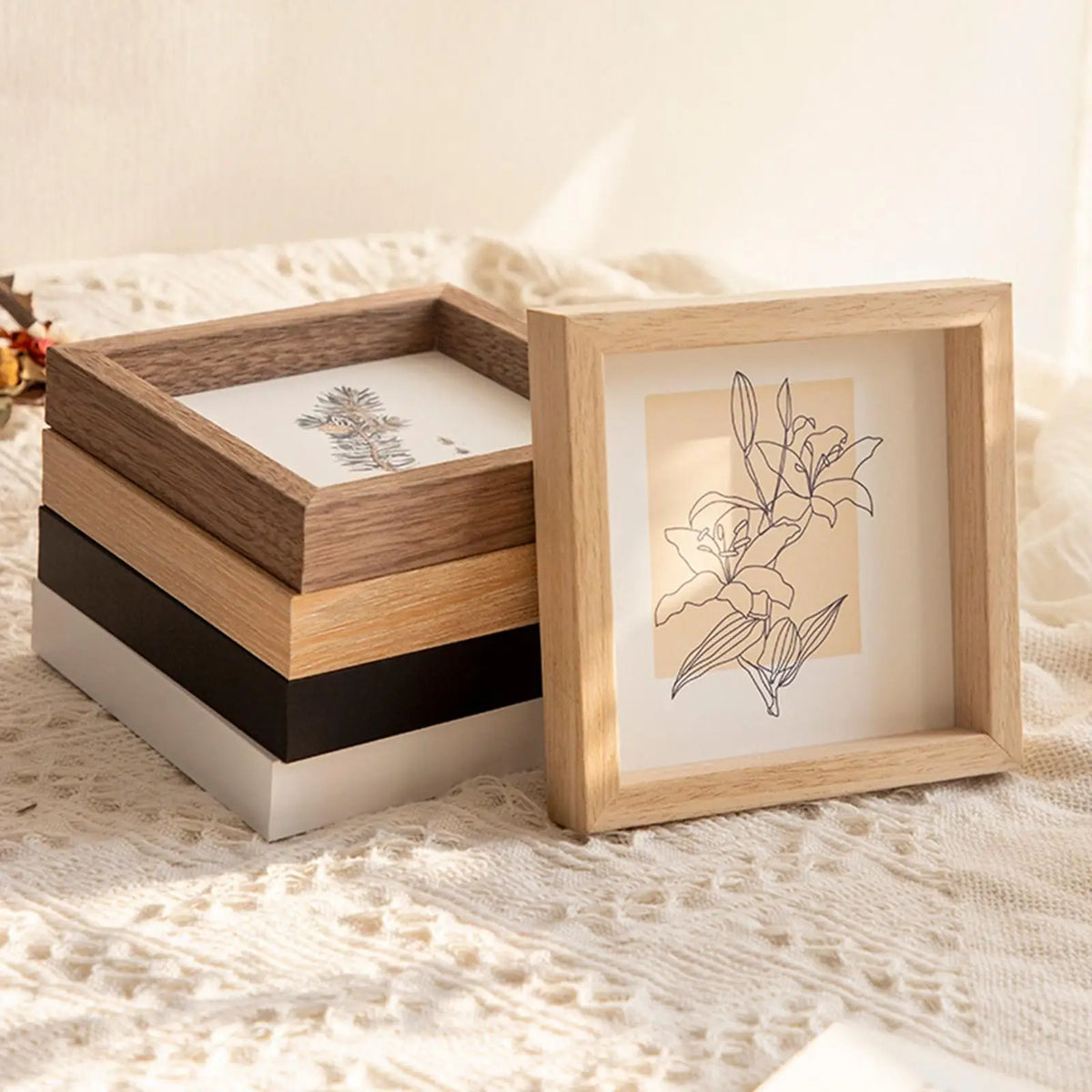 Small Wooden Picture Frame, 11 x 11 cm to 11 x 16 cm - view 4