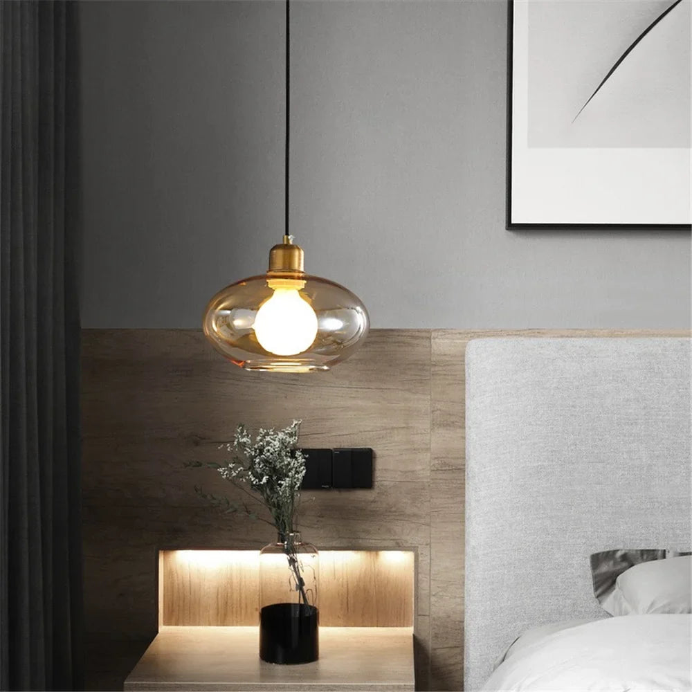Modern design glass pendant light for elegant interior - view 3