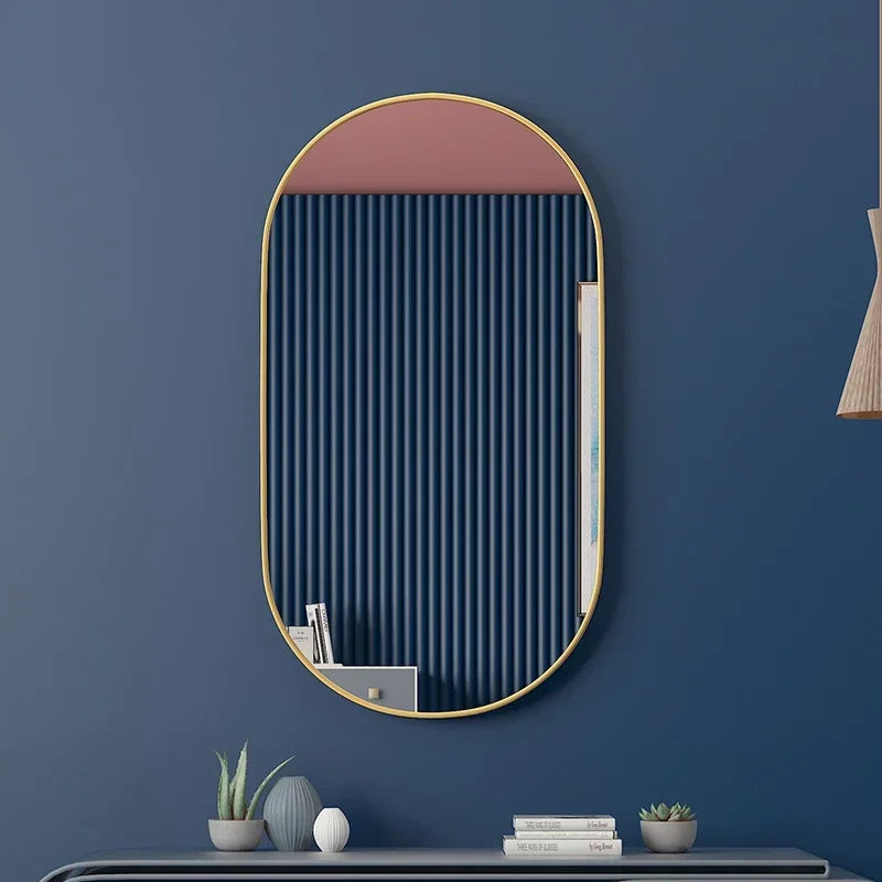 Decorative mirror hanging for bathroom and makeup